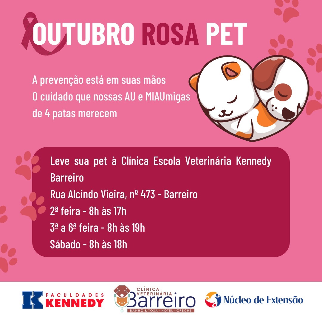 Você está visualizando atualmente ✨ Outubro Rosa também é sobre nossas pets! 🐶🐱