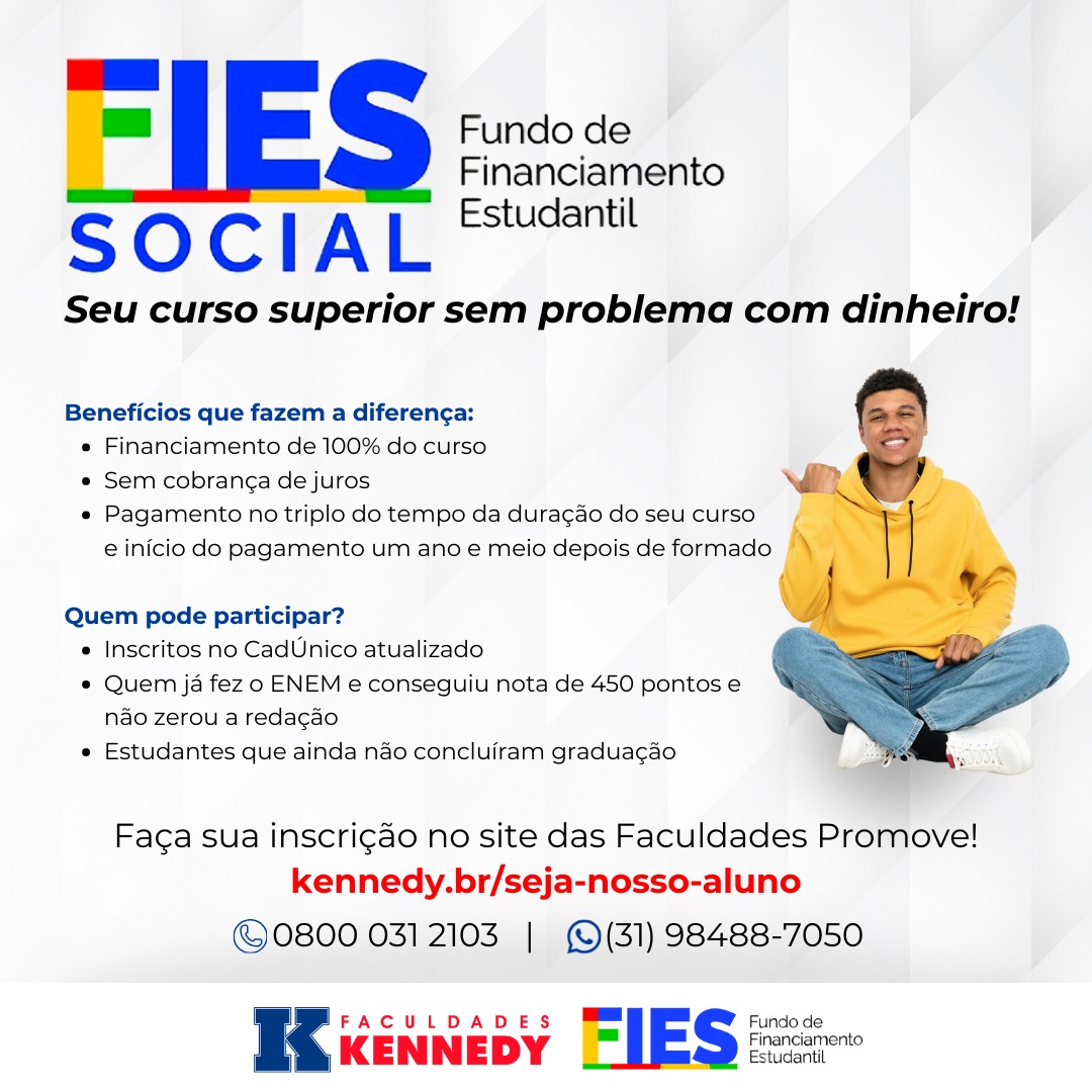 Leia mais sobre o artigo FIES Social – Seu curso superior sem problema com dinheiro!