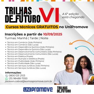 Leia mais sobre o artigo Trilhas de Futuro VI no UniPromove: cursos técnicos gratuitos